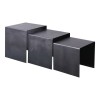 Set-3 Μετ.Τραπεζάκια 45x40x45cm Antique Black