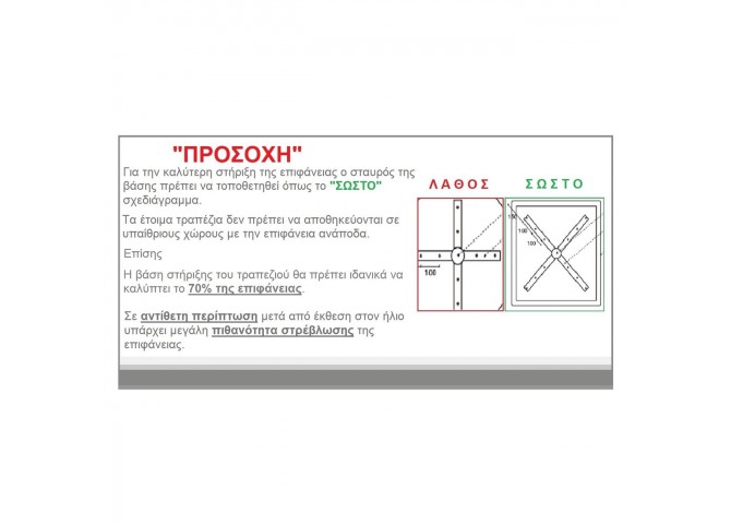 ΚΑΠΑΚΙ Φ60cm/16mm Λευκό