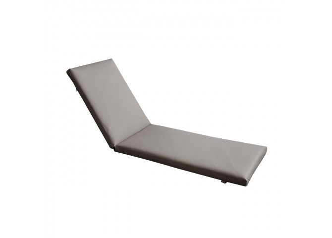 SUNLOUNGER Μαξιλάρι Ξαπλώστρας PVC Γκρι με Φερμουάρ & Velcro (Foam+Polyester)