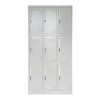 9-LOCKER (with shelves) Metal 90x40x185 Light Grey