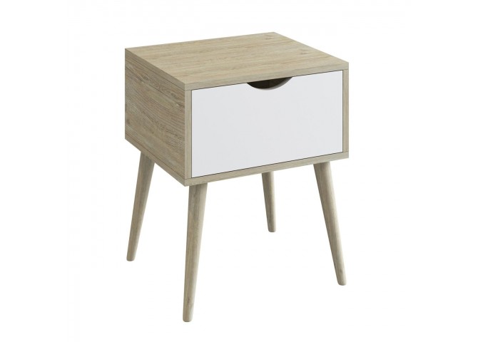 ALIDA Bedside 40x36x50cm Sonoma/White