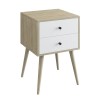 ALIDA Bedside 2-Drawers 40x40x60cm Sonoma/White