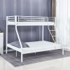 DOUBLE Deck Bed (140x190+90x190)cm Metal White