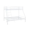 DOUBLE Deck Bed (140x190+90x190)cm Metal White