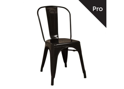 Καρέκλα Μεταλλική Μαύρη High H.85cm