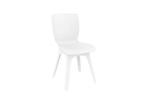Καρέκλα τραπεζαρίας Mio PP white glossy
