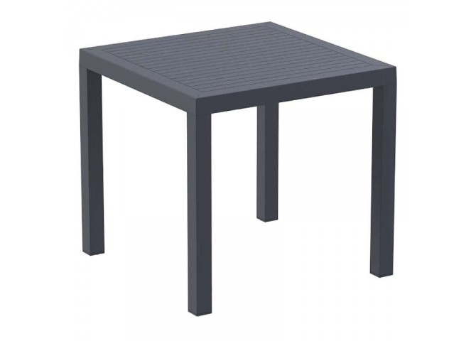 Τραπέζι Ares 80x80x75cm dark grey