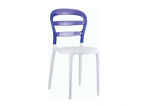 Καρέκλα Miss Bibi white/violet transparent