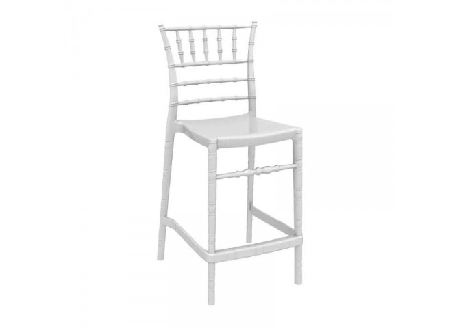 Σκαμπώ Chiavari white glossy 65cm