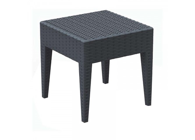 Τραπεζάκι βοηθητικό Miami lounge dark grey 45x45x45