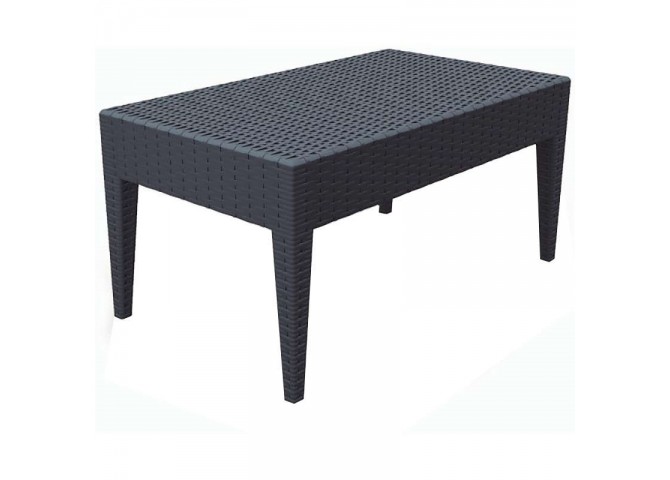 Τραπεζάκι Miami lounge dark grey 92x53x45