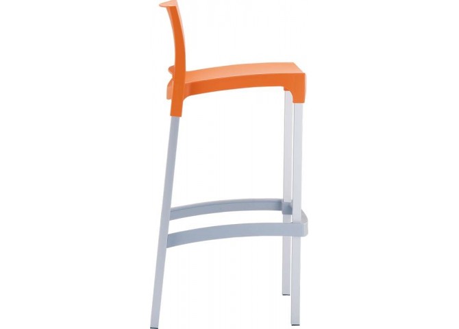 Σκαμπώ bar Gio 75 orange 39x45x96cm