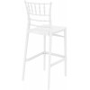 Σκαμπώ Chiavari white glossy 75cm