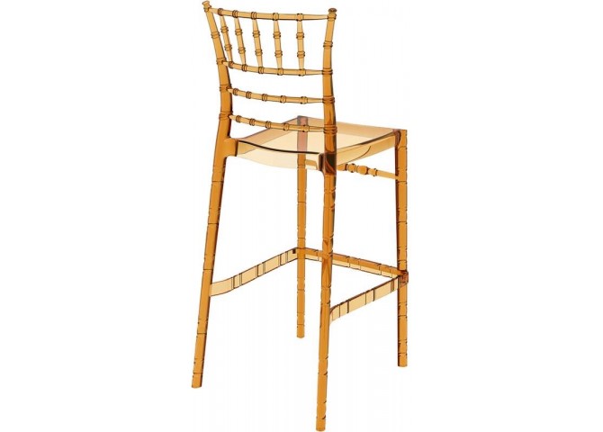 Σκαμπώ Chiavari amber tranasparent 75cm