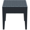 Τραπεζάκι βοηθητικό Miami lounge dark grey 45x45x45