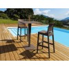 Τραπέζι Riva bar brown 70x70x108