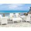 Τραπεζάκι Miami lounge white 92x53x45