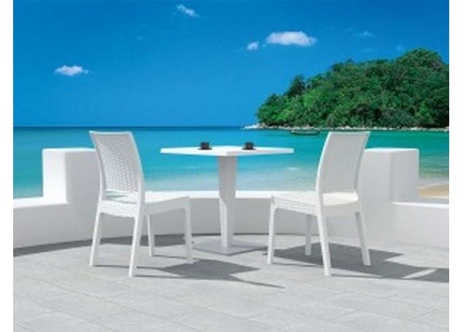 Tραπέζι Riva white 70x70