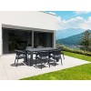 ΤΡΑΠΕΖΙ ΕΠΕΚΤ. VEGAS RATTAN 100X180/220  DARK GREY