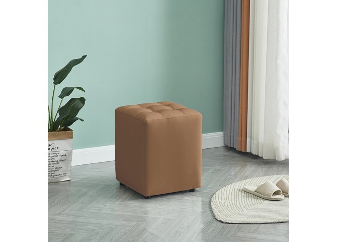 CUBE CAPPUCCINO PU ΣΚΑΜΠΟ 35X35X42εκ.