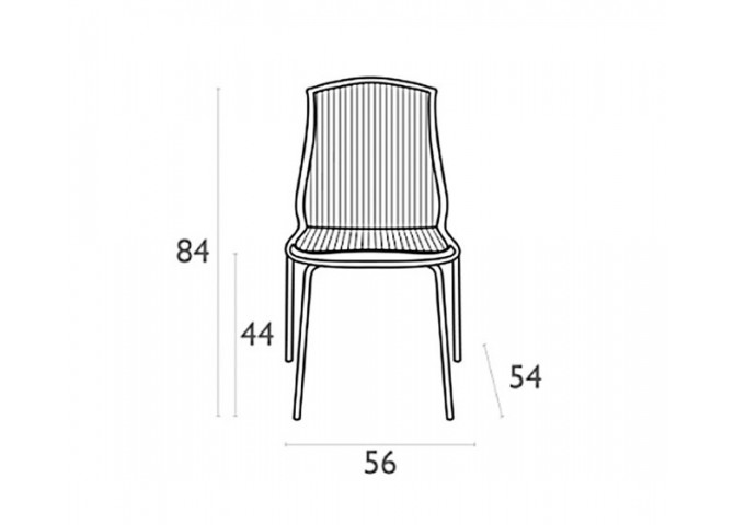 Καρέκλα Allegra  transparent