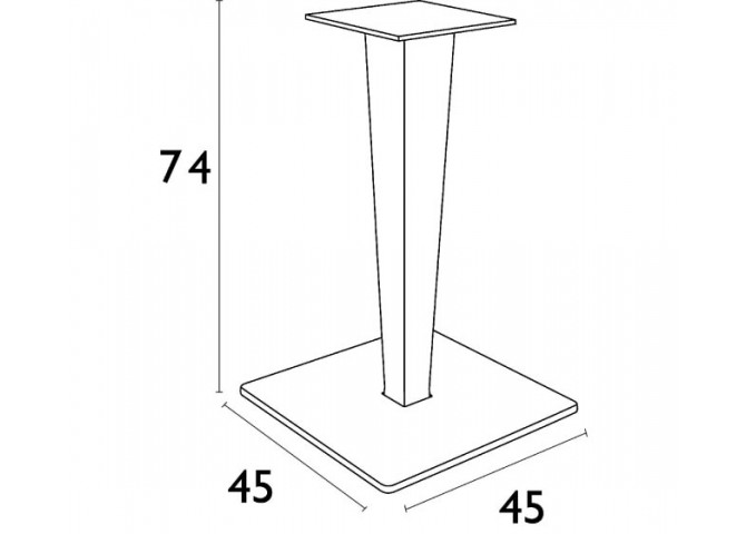 Βάση τραπεζιού Riva leg&base white