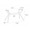 ΑΙR ΒΑΣΗ DOVE GREY MEDIUM ΜΕΣΑΙΑ ΠΟΛ/ΝΙΟΥ 158,5x58x72,5εκ.