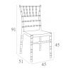 Καρέκλα Chiaviari clear transparent