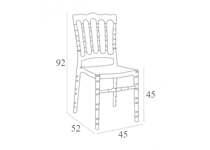 Καρέκλα Opera clear transparent