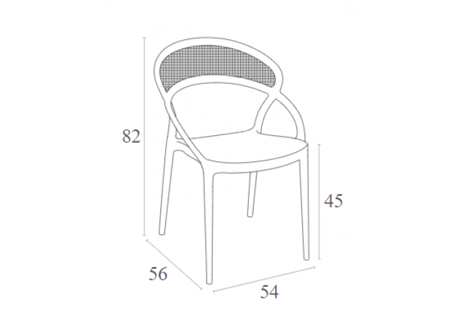 Sunset chair design white