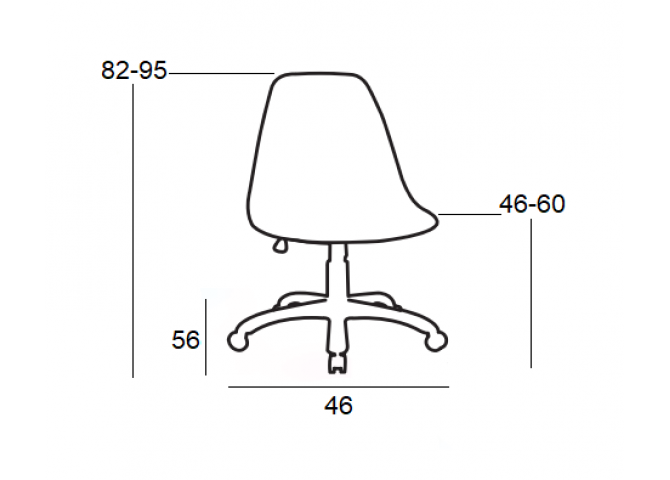 ΚΑΡΕΚΛΑ ΓΡΑΦΕΙΟΥ ΡΟΖ 55X48X79-89 