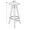 Μοντέρνο σκαμπώ Bar Φ37x77cm