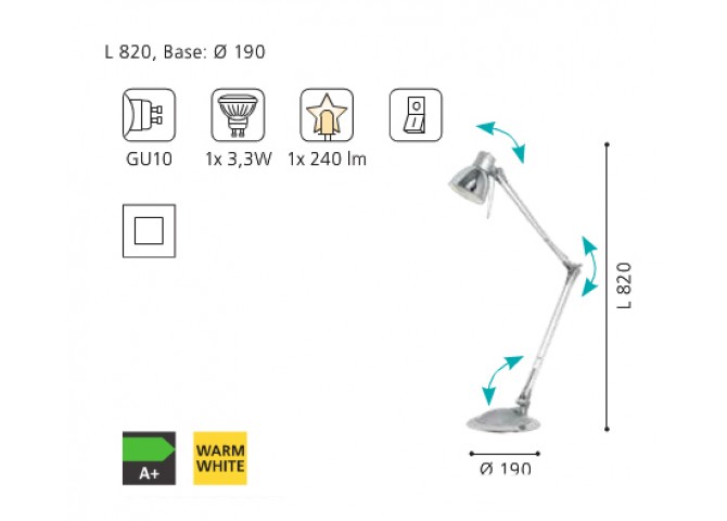 Μοντέρνο πορτατίφ Plano LED