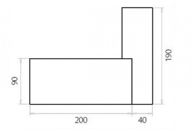 Γωνιακό γραφείο με γυάλινη επιφάνεια 240x190cm